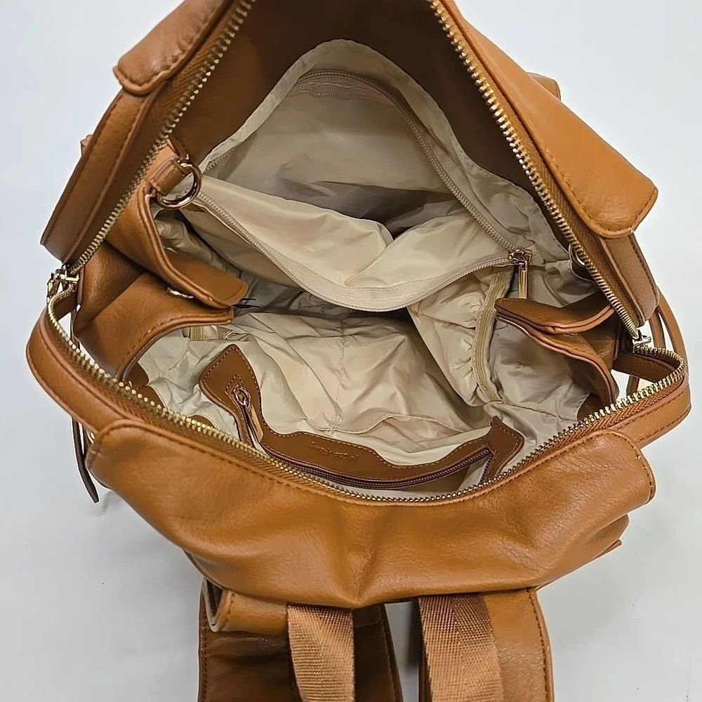 Miss Fong Leather Diaper Bag, Back Pack, Large Capacity‎
